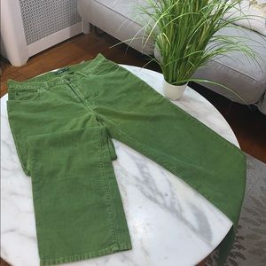 Jcrew green men Corduroy pants